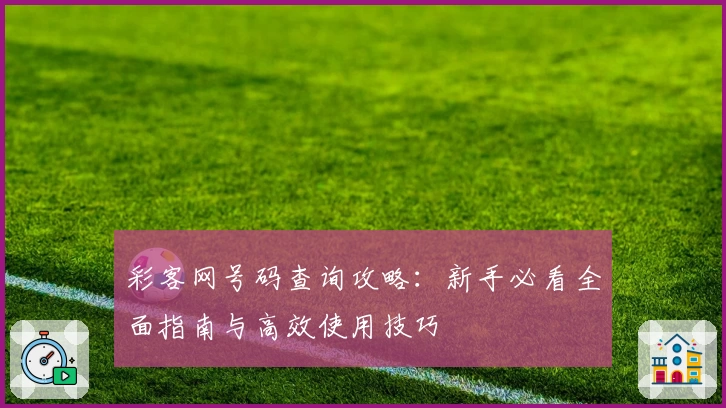 彩客网号码查询攻略：新手必看全面指南与高效使用技巧